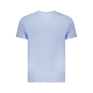 Blaues Herren-T-Shirt aus Baumwolle