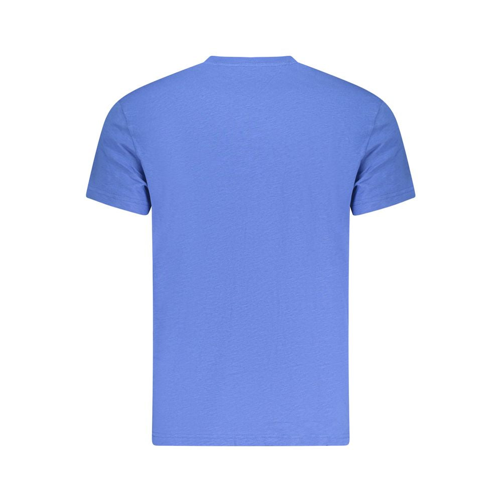 Blaues Herren-T-Shirt aus Baumwolle