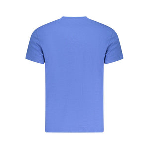 Blaues Herren-T-Shirt aus Baumwolle