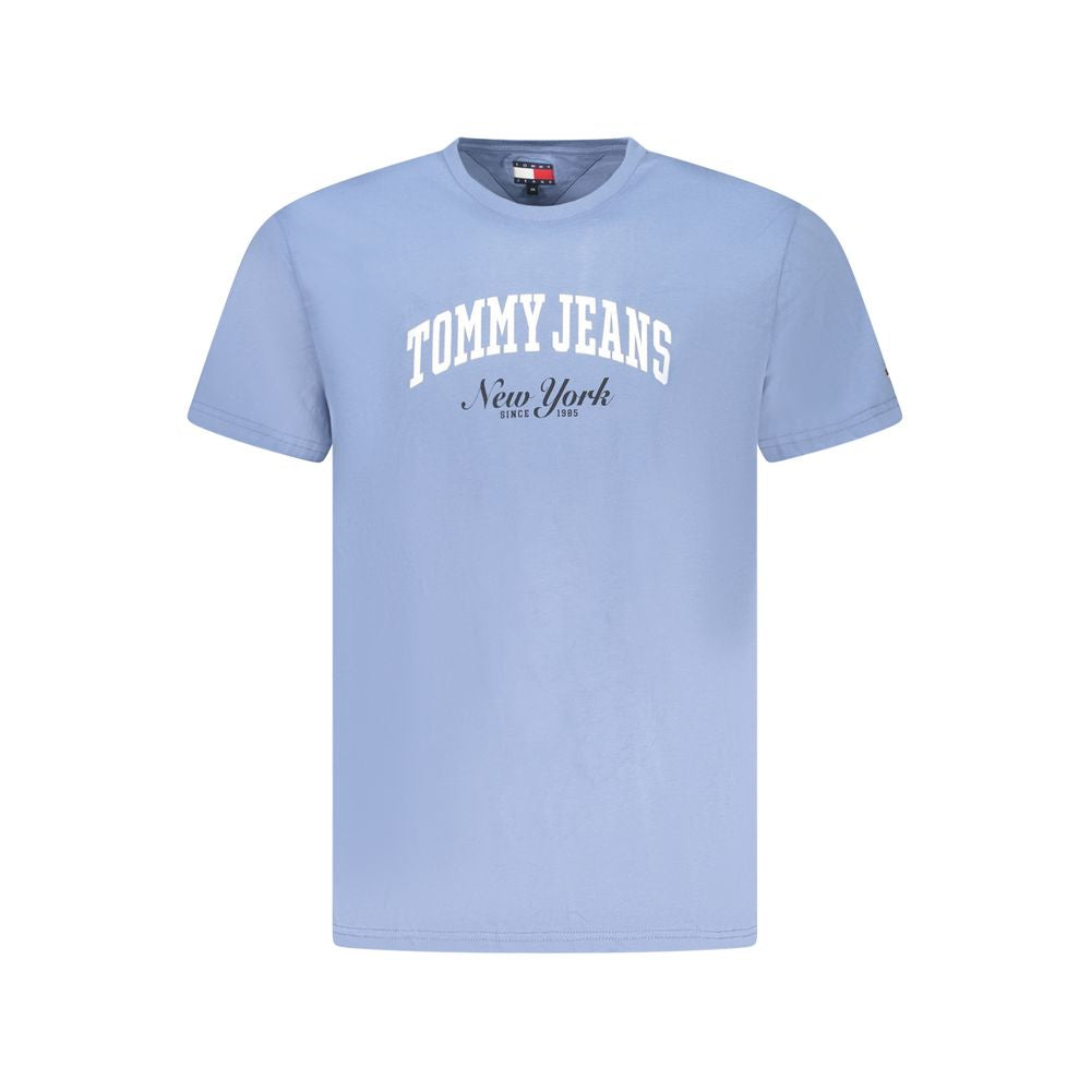 Blaues Herren-T-Shirt aus Baumwolle