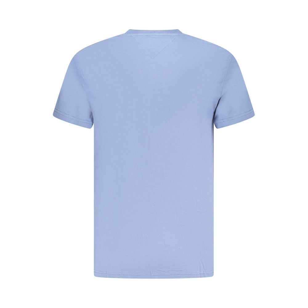 Blaues Herren-T-Shirt aus Baumwolle