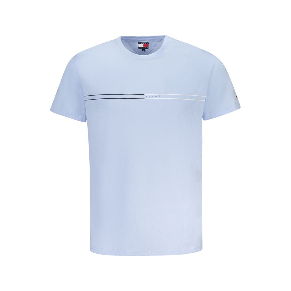 Blaues Herren-T-Shirt aus Baumwolle