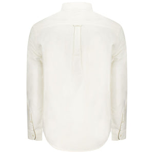 White Cotton Men Shirt