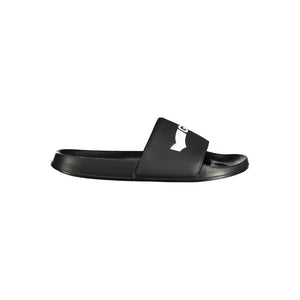 Schwarze Polyester-Sandale für Herren