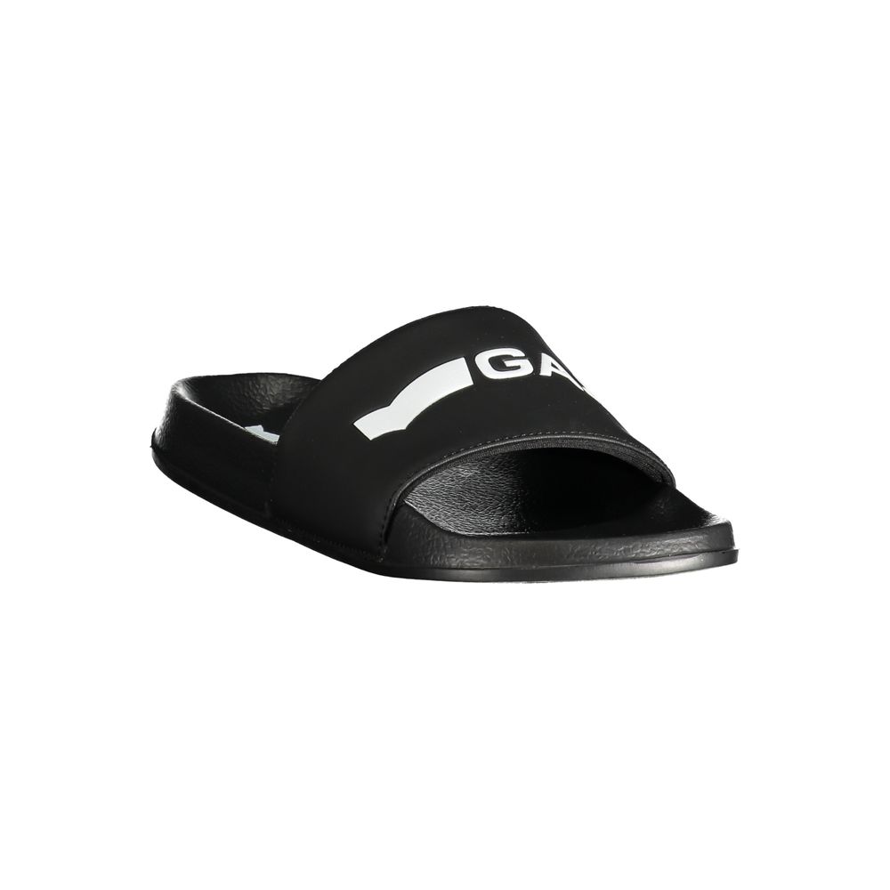 Schwarze Polyester-Sandale für Herren