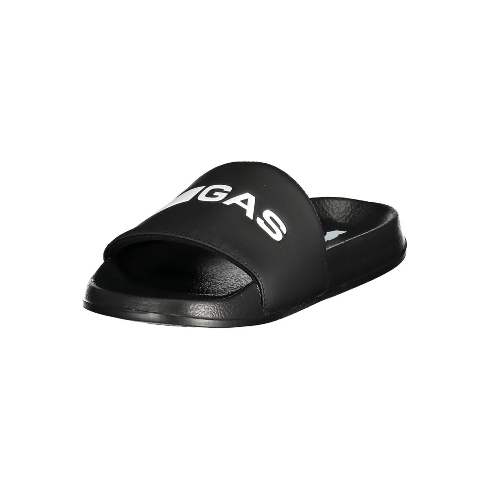 Schwarze Polyester-Sandale für Herren