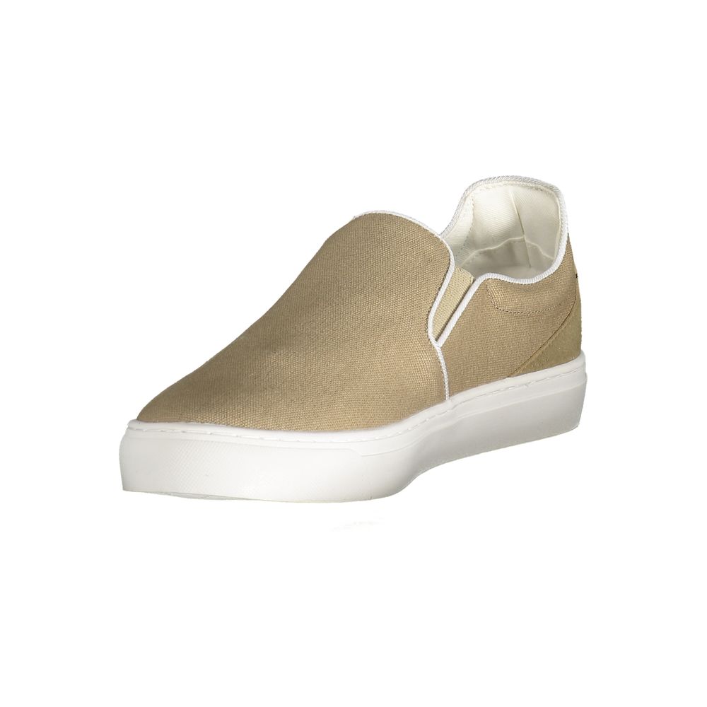 Beige Polyester Herren Sneaker