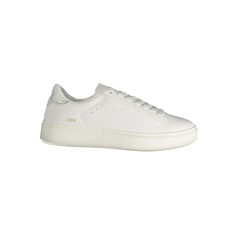 Weiße Polyester Damen Sneaker
