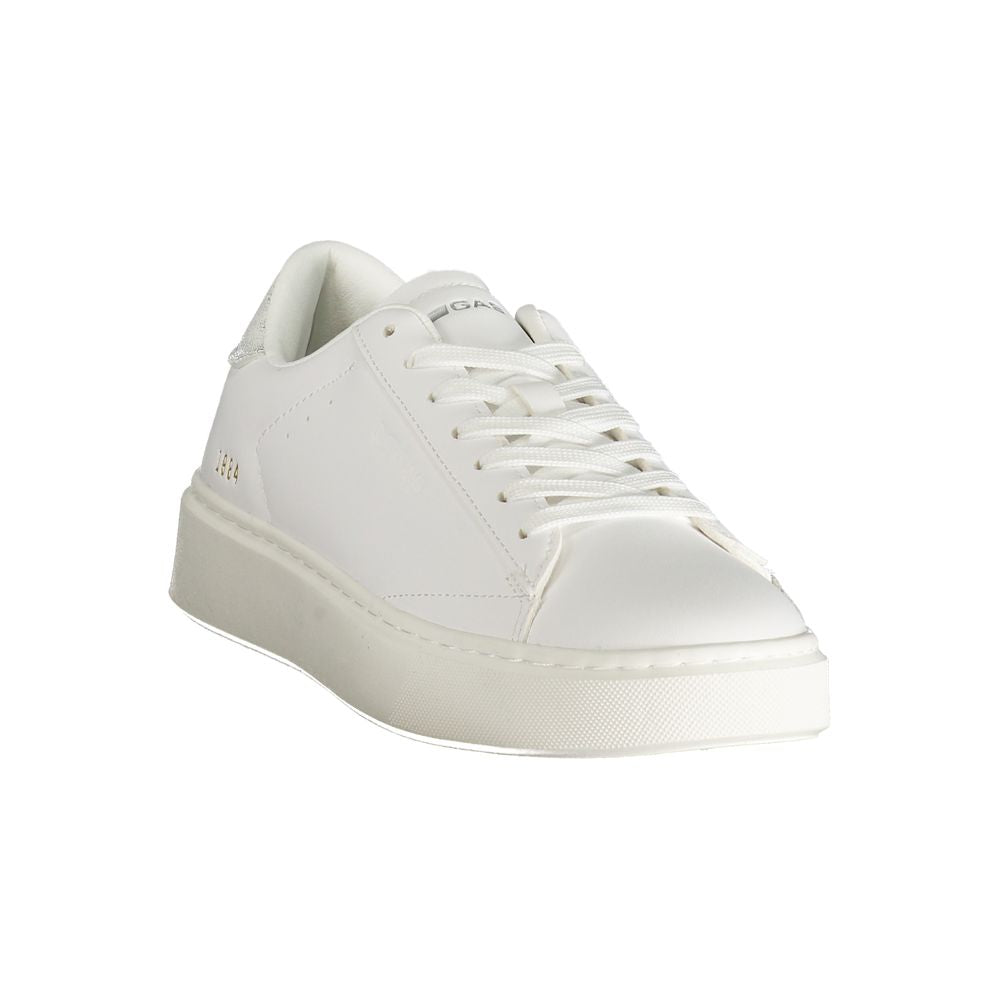 Weiße Polyester Damen Sneaker