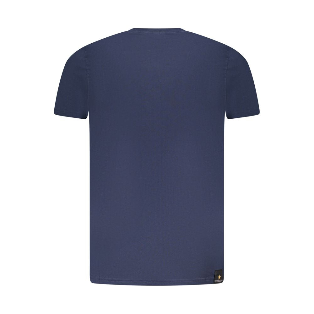 Blaues Baumwoll-T-Shirt