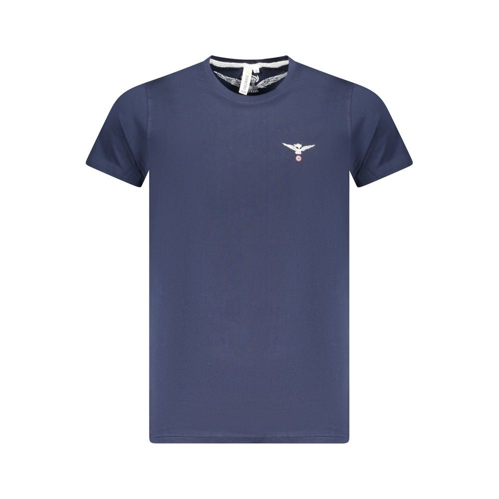 Blaues Baumwoll-T-Shirt