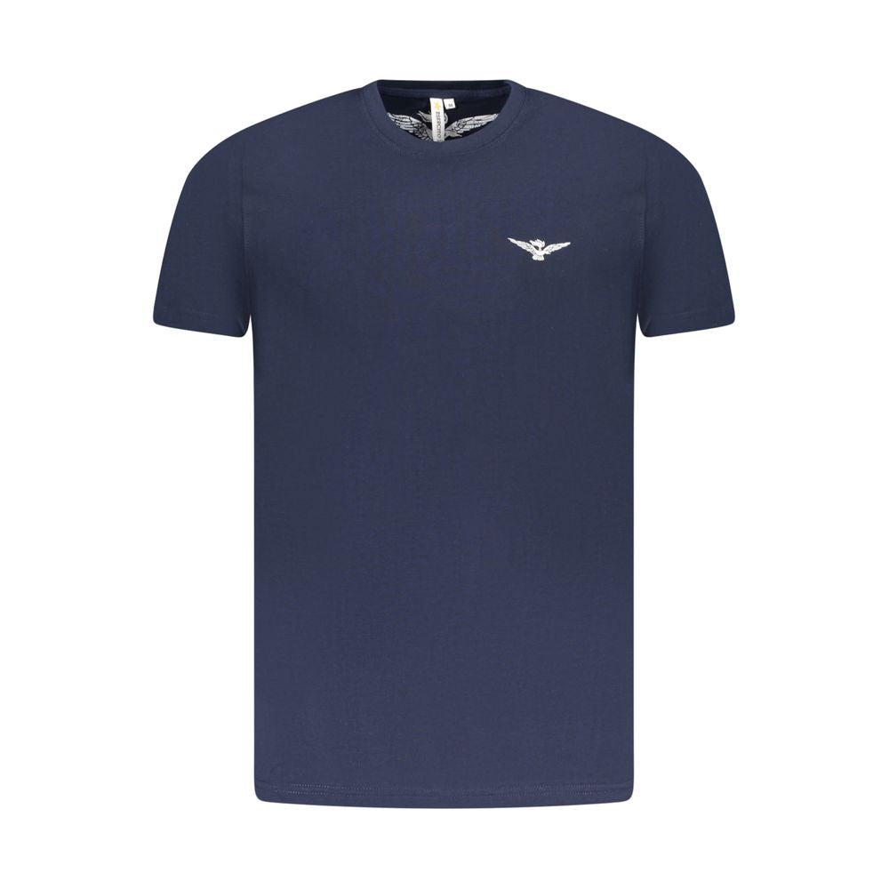 Blaues Baumwoll-T-Shirt