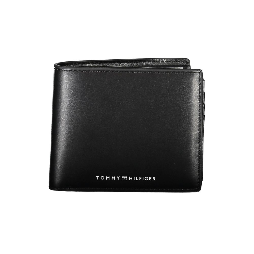 Schwarze Lederbrieftasche