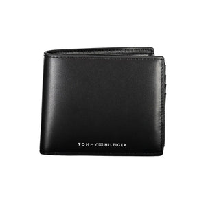 Schwarze Lederbrieftasche