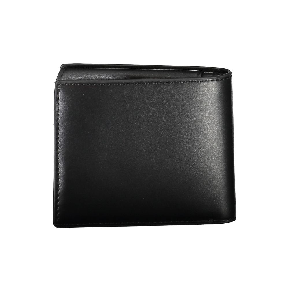 Schwarze Lederbrieftasche