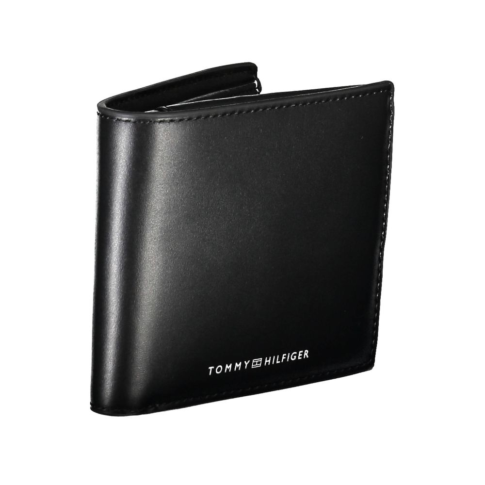 Schwarze Lederbrieftasche