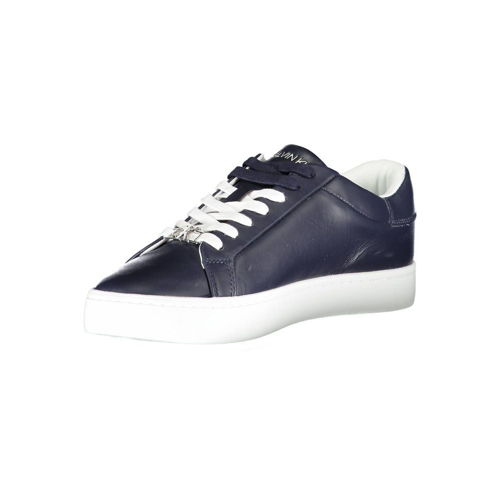 Blauer Polyester-Sneaker