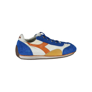 Blauer Stoff-Sneaker