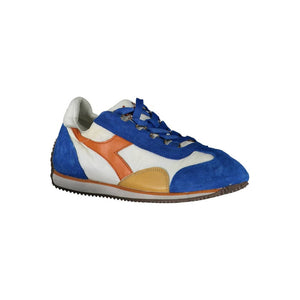 Blauer Stoff-Sneaker