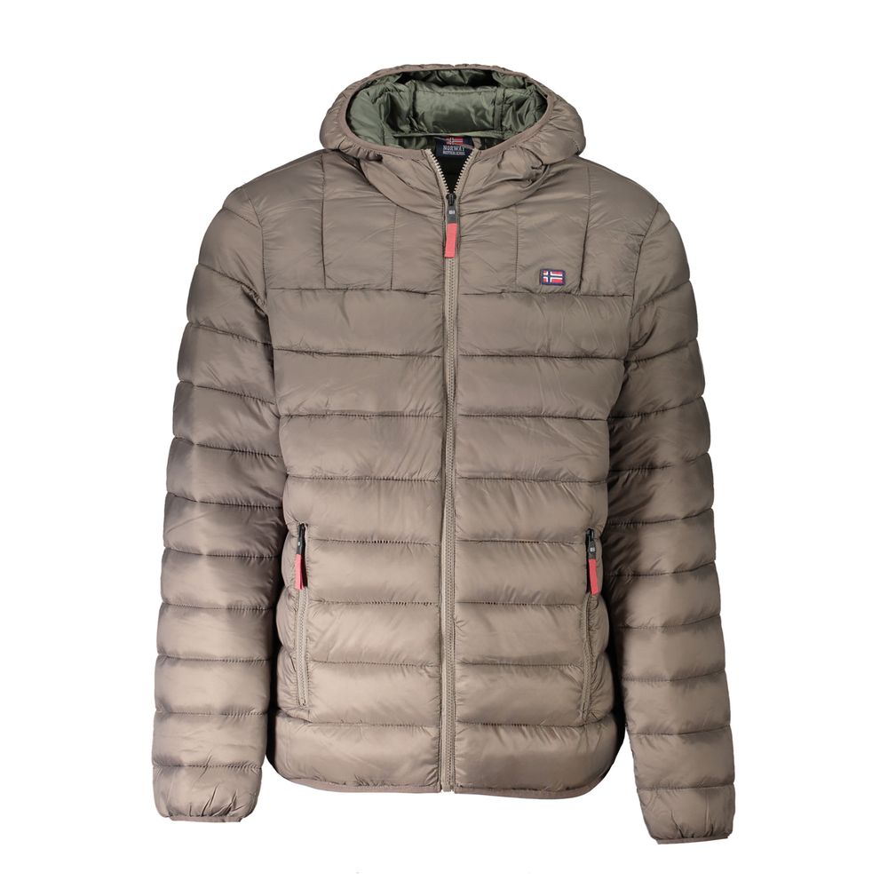 Braune Polyamidjacke