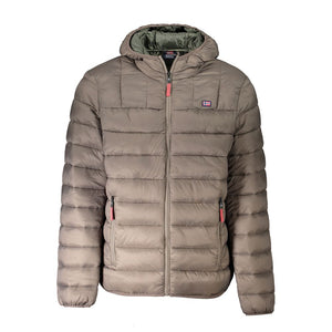 Braune Polyamidjacke