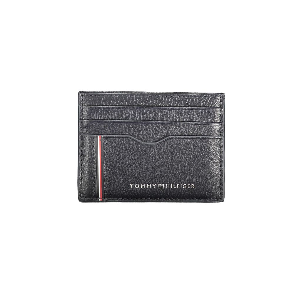 Blaue Lederbrieftasche