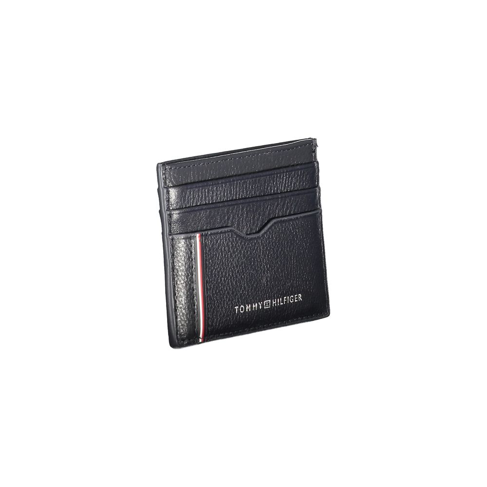 Blaue Lederbrieftasche