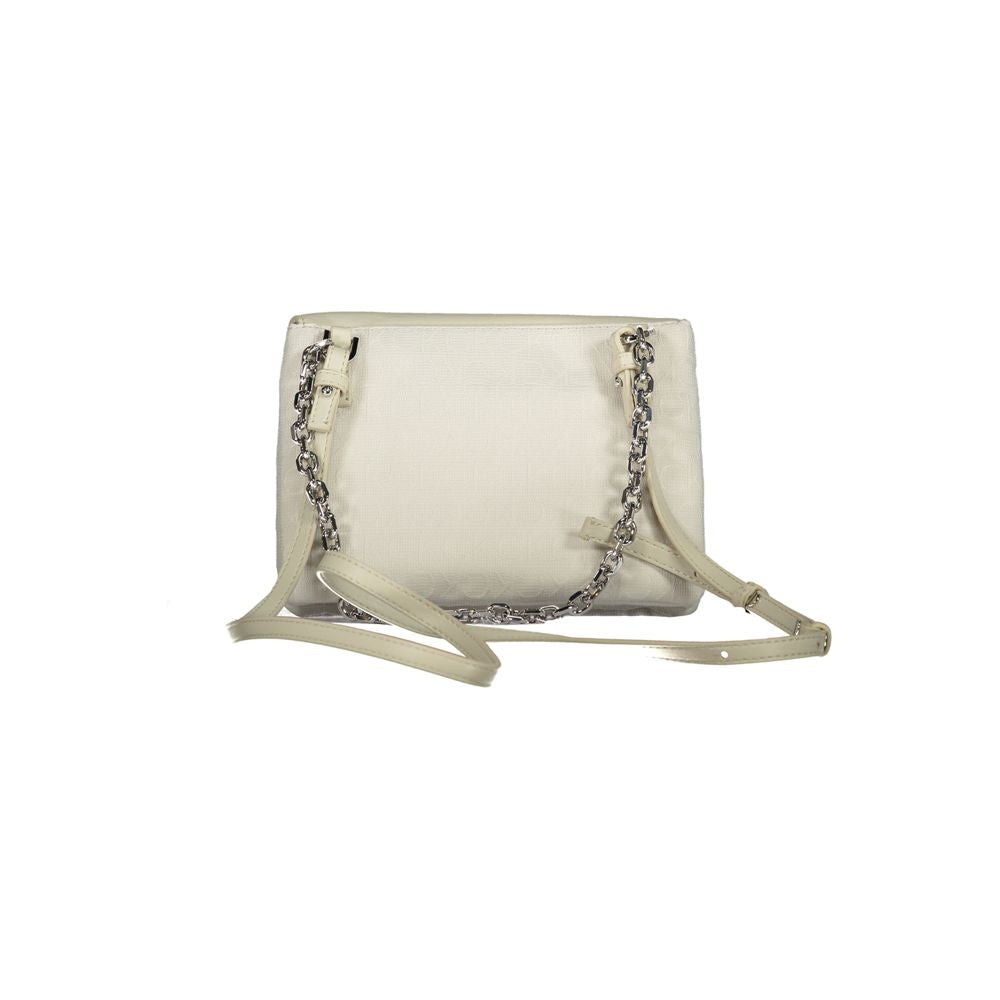 Beige Polyester Handtasche