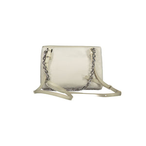 Beige Polyester Handtasche
