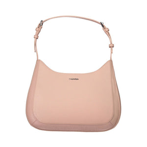 Rosa Polyester-Handtasche