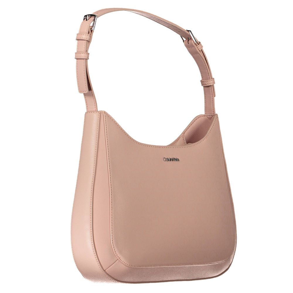 Rosa Polyester-Handtasche