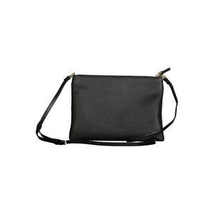 Schwarze Lederhandtasche