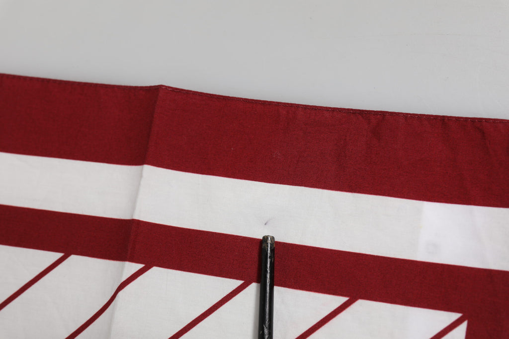 Dolce & Gabbana White Red DG Logo Square Men Foulard Scarf