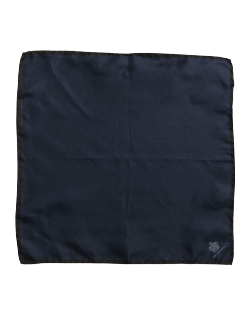 Blauer quadratischer Foulard aus Seide von DG Crown für Herren