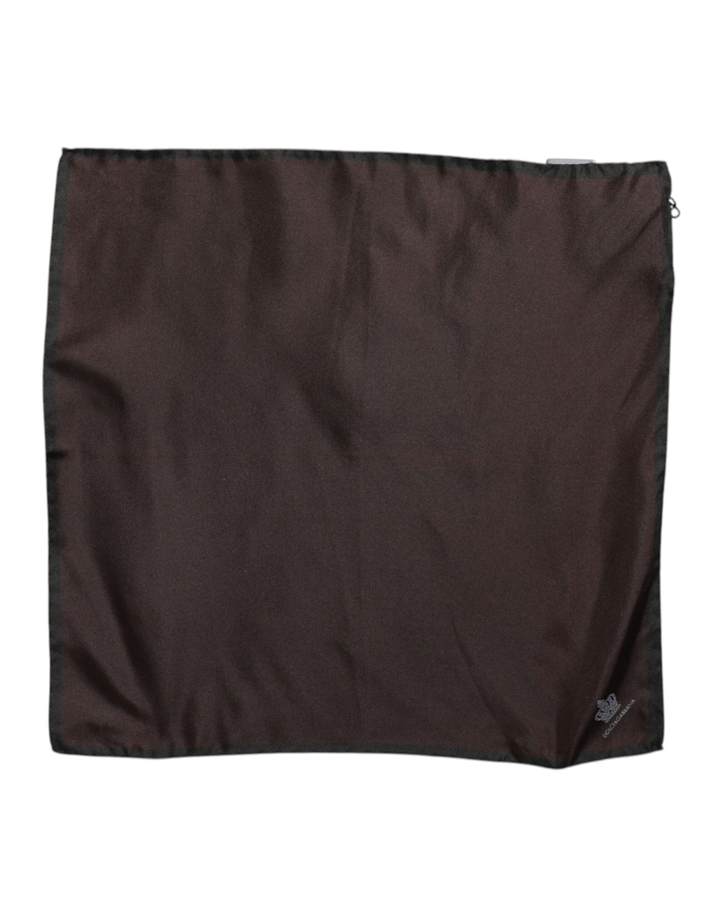 Brauner quadratischer Foulard-Schal aus Seide von DG Crown für Herren