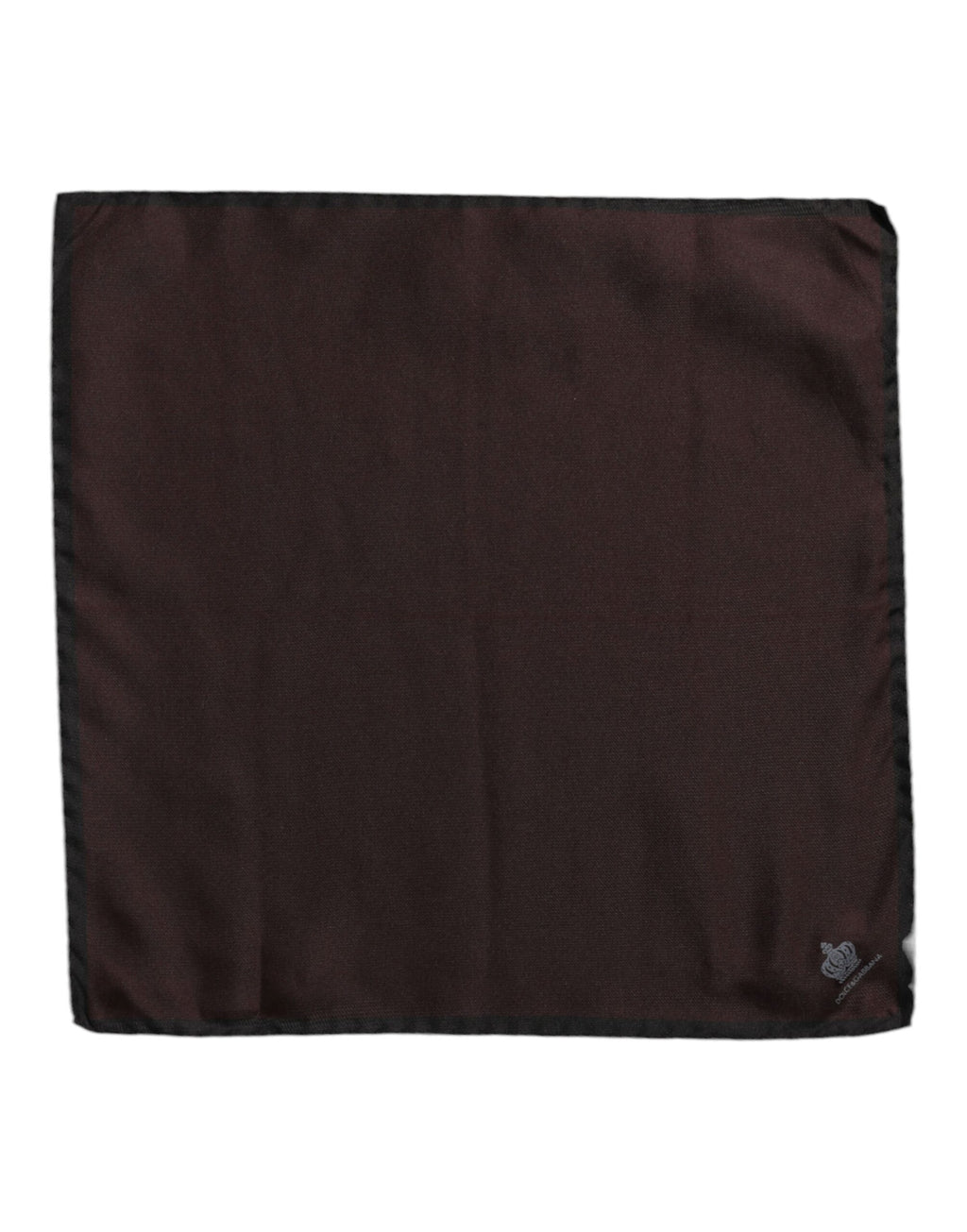 Brauner quadratischer Foulard-Schal aus Seide von DG Crown für Herren