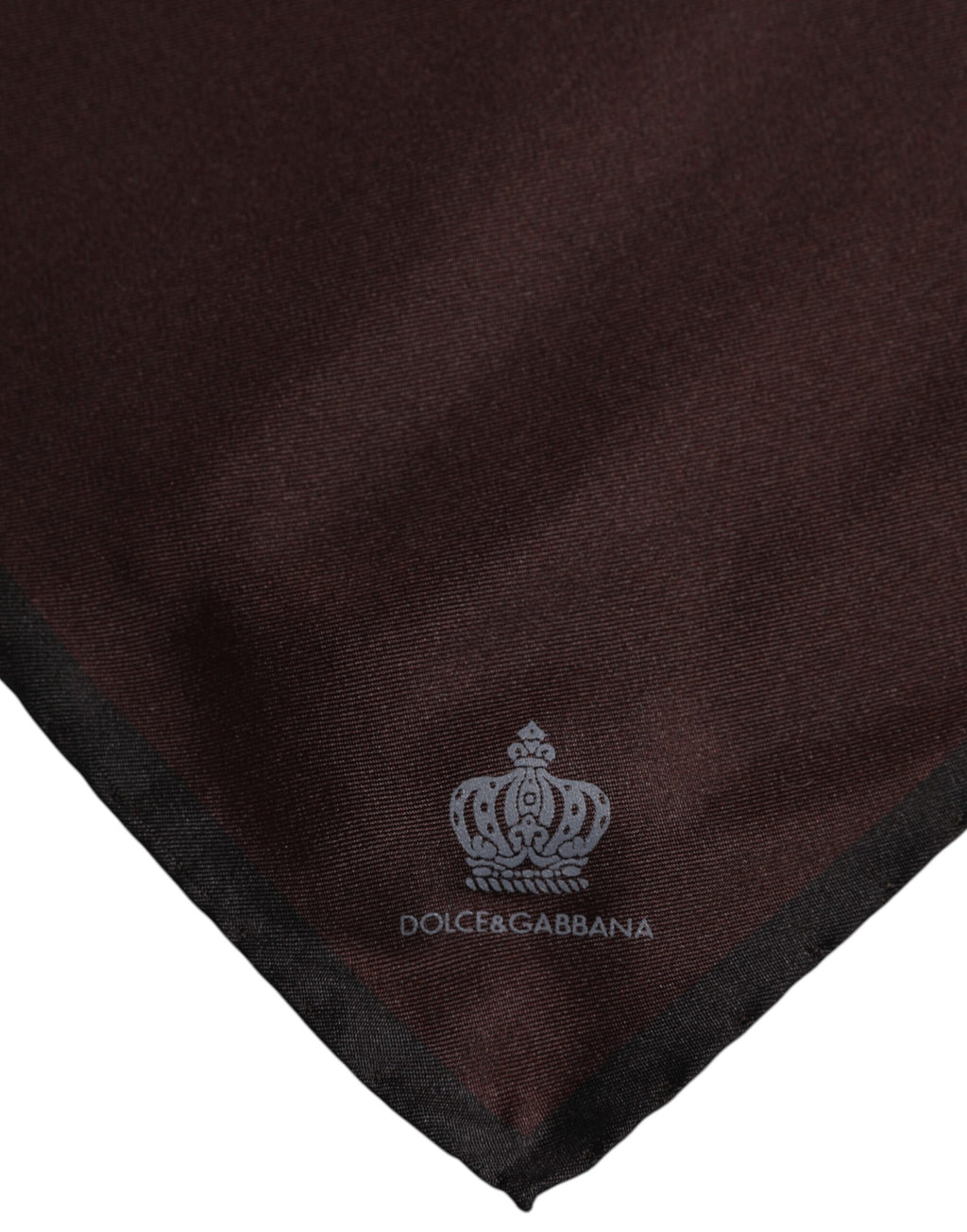 Brauner quadratischer Foulard-Schal aus Seide von DG Crown für Herren