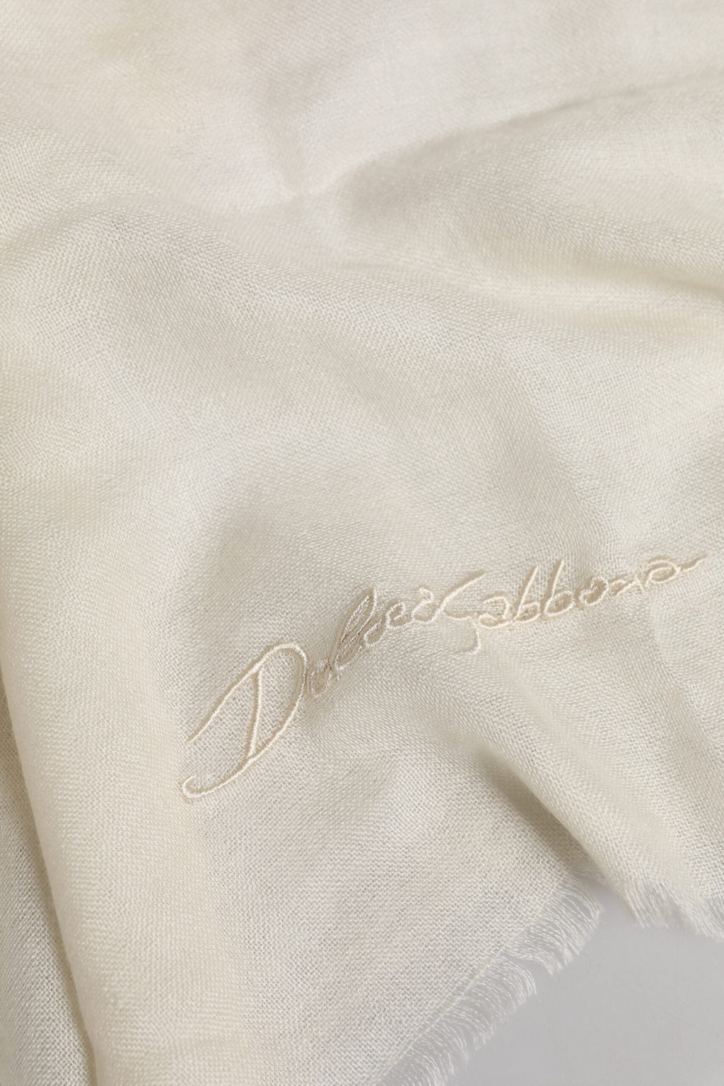 White Cashmere Neck Warmer Wrap Shawl Scarf