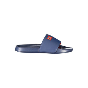 Blaue Plastik-Sandalen für Herren