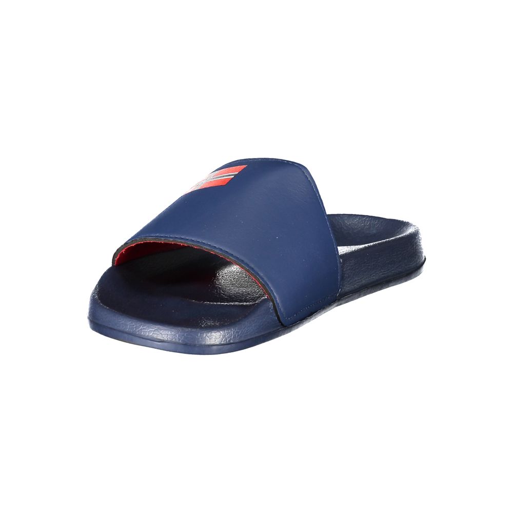 Blaue Plastik-Sandalen für Herren