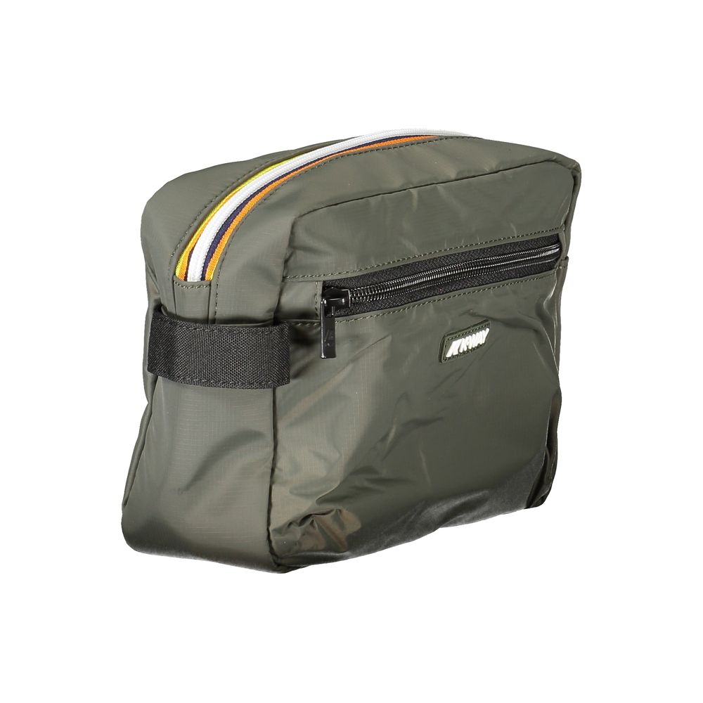 Green Polyamide Men Leather Accessory