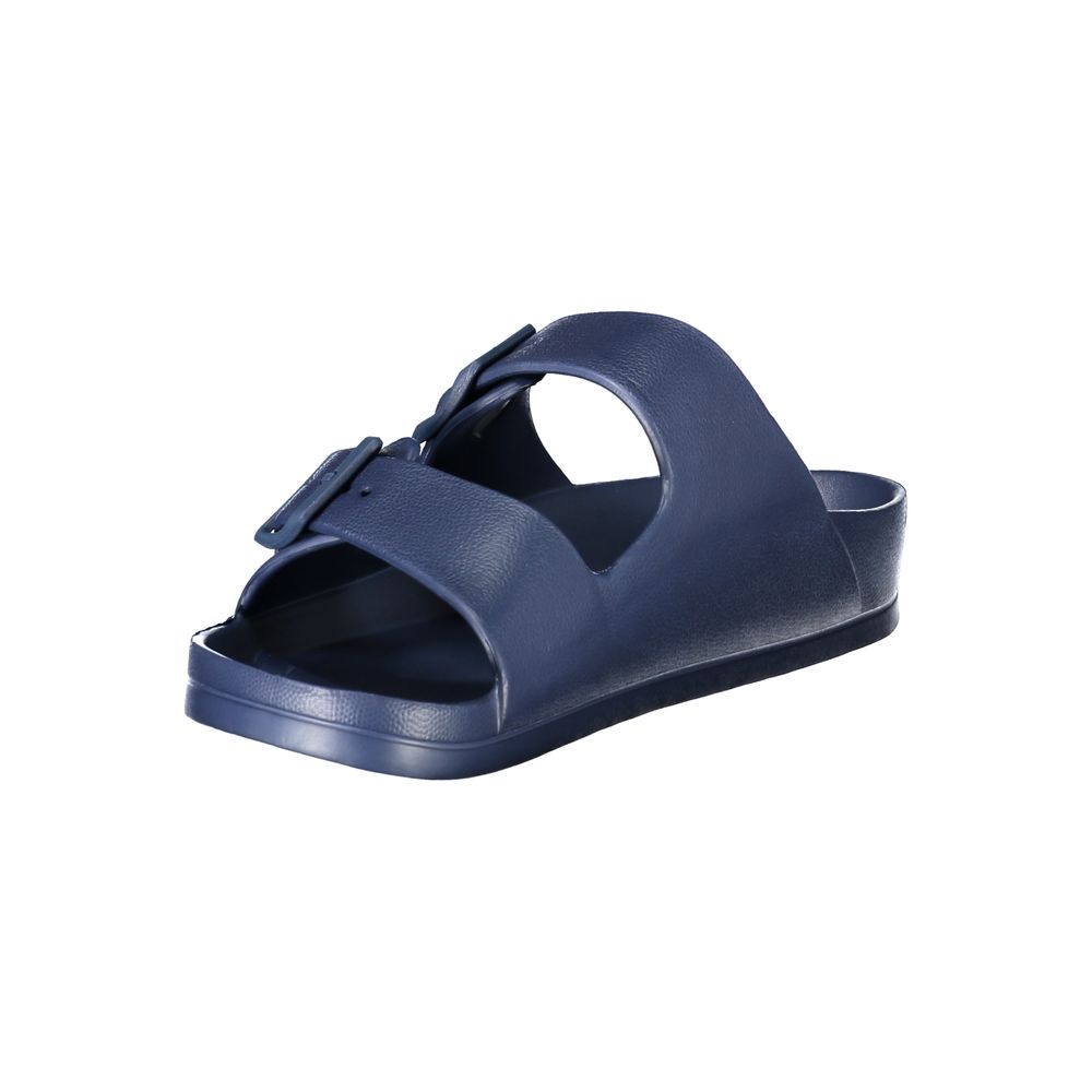 Blaue Plastik-Sandalen für Herren