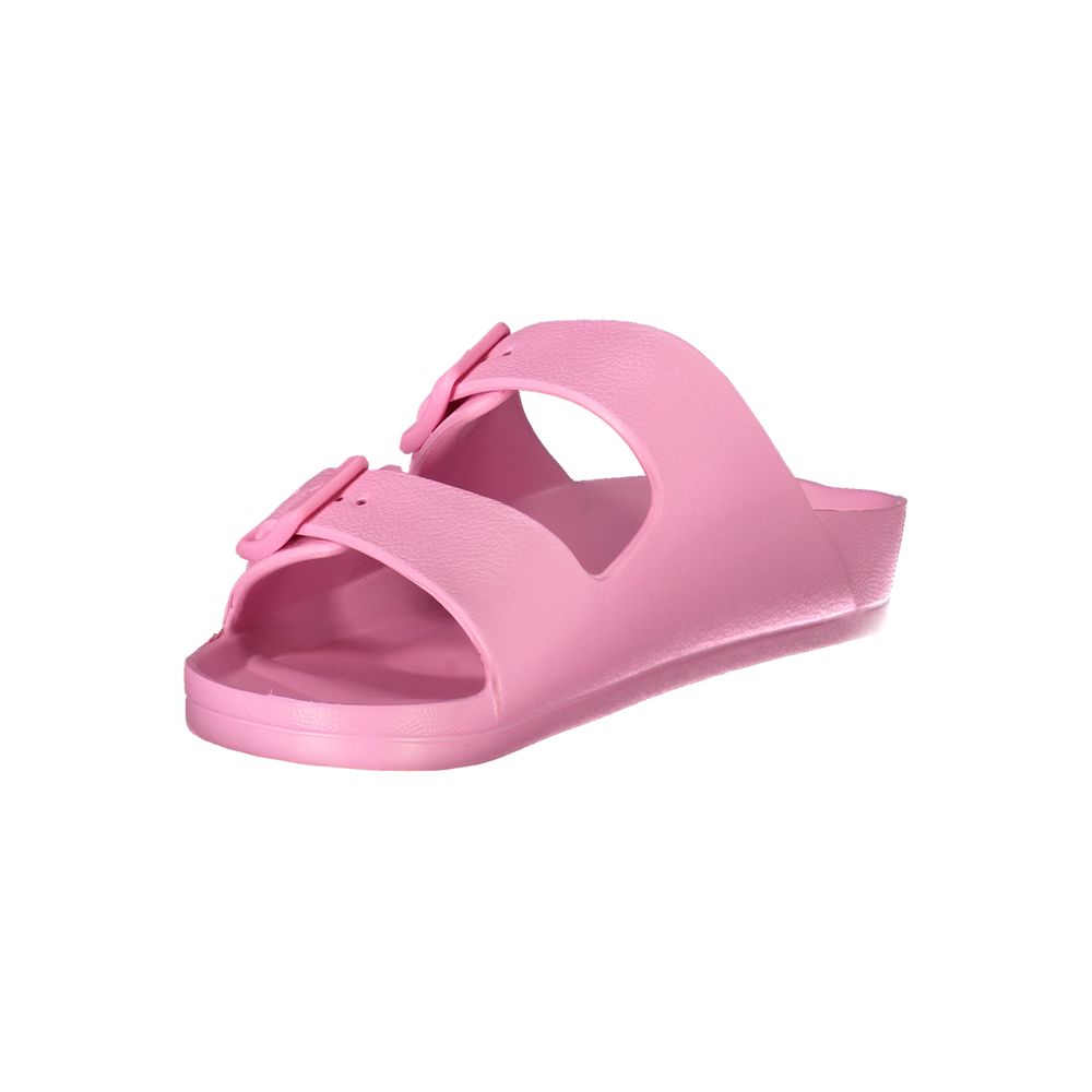 Rosa Plastik Damen Sandale