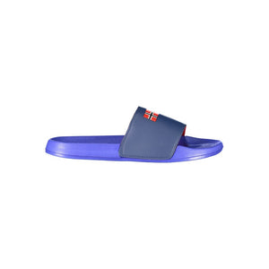 Blaue Plastik-Sandalen für Herren