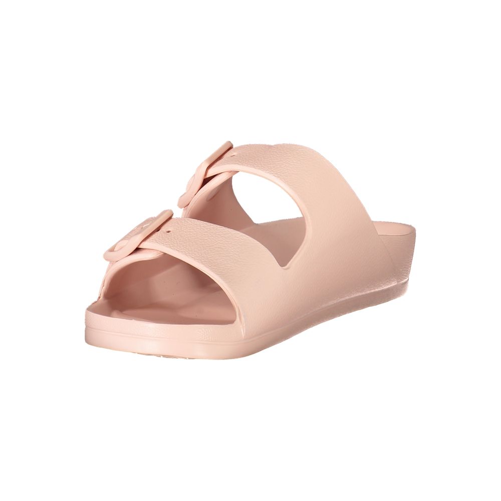 Rosa Plastik Damen Sandale