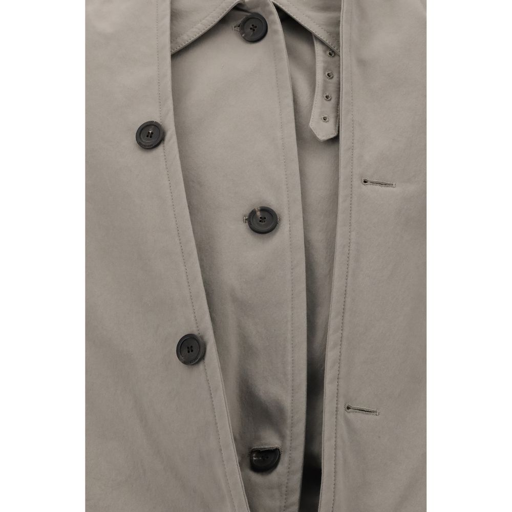 Trenchcoat mit umgekehrter Kapuze