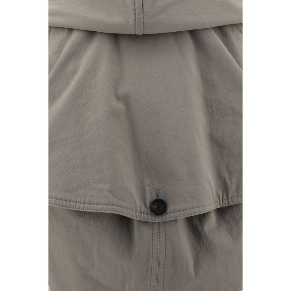 Trenchcoat mit umgekehrter Kapuze