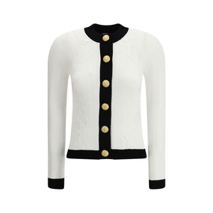 Contrast trim Cardigan