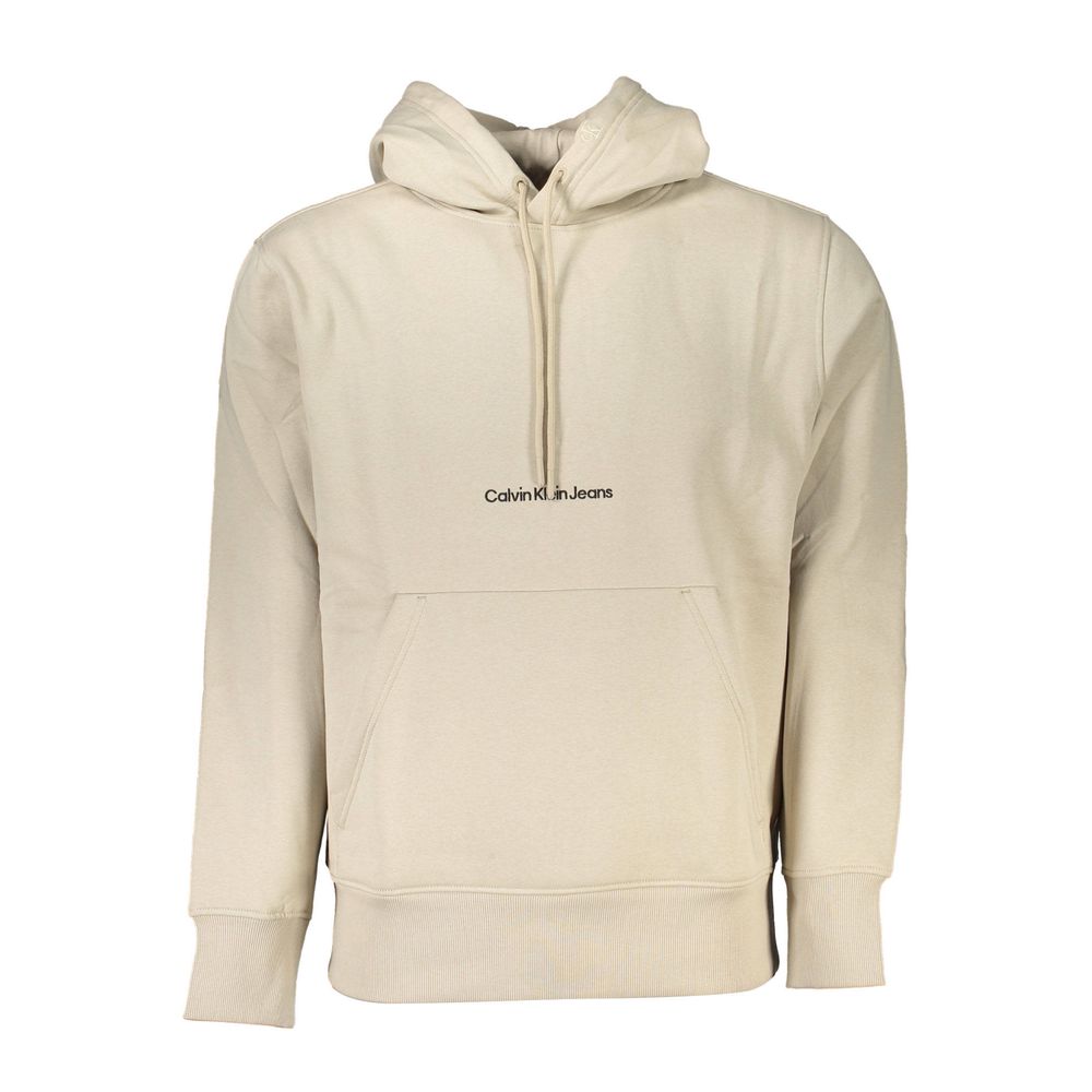 Beigefarbener Baumwollpullover