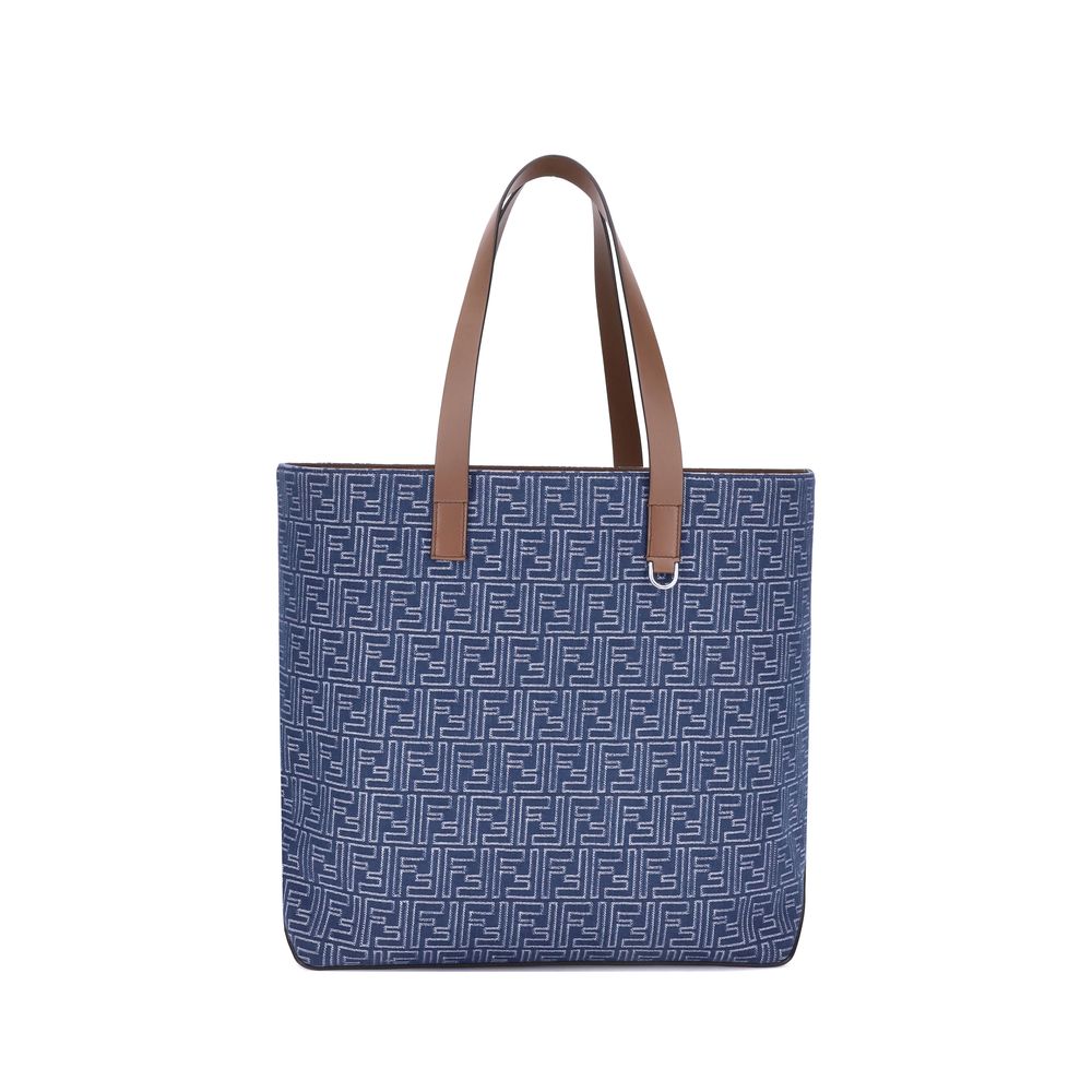 Bestickte Tragetasche aus Denim
